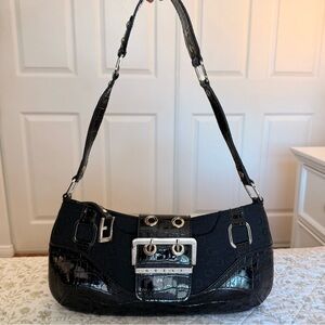 Vintage Guess monogram black bag